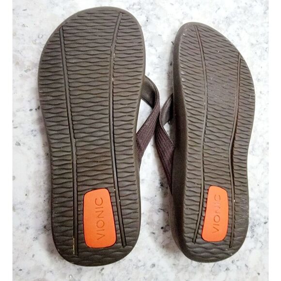 Orthaheel Wave Sandal Men's 7 Women's 8.5 Brown Thong Flip Flop Slip On Shoes‎ - Picture 6 of 9